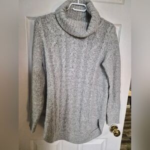 RW&CO. Light Gray Cowl Neck Sweater Oversized & Cozy